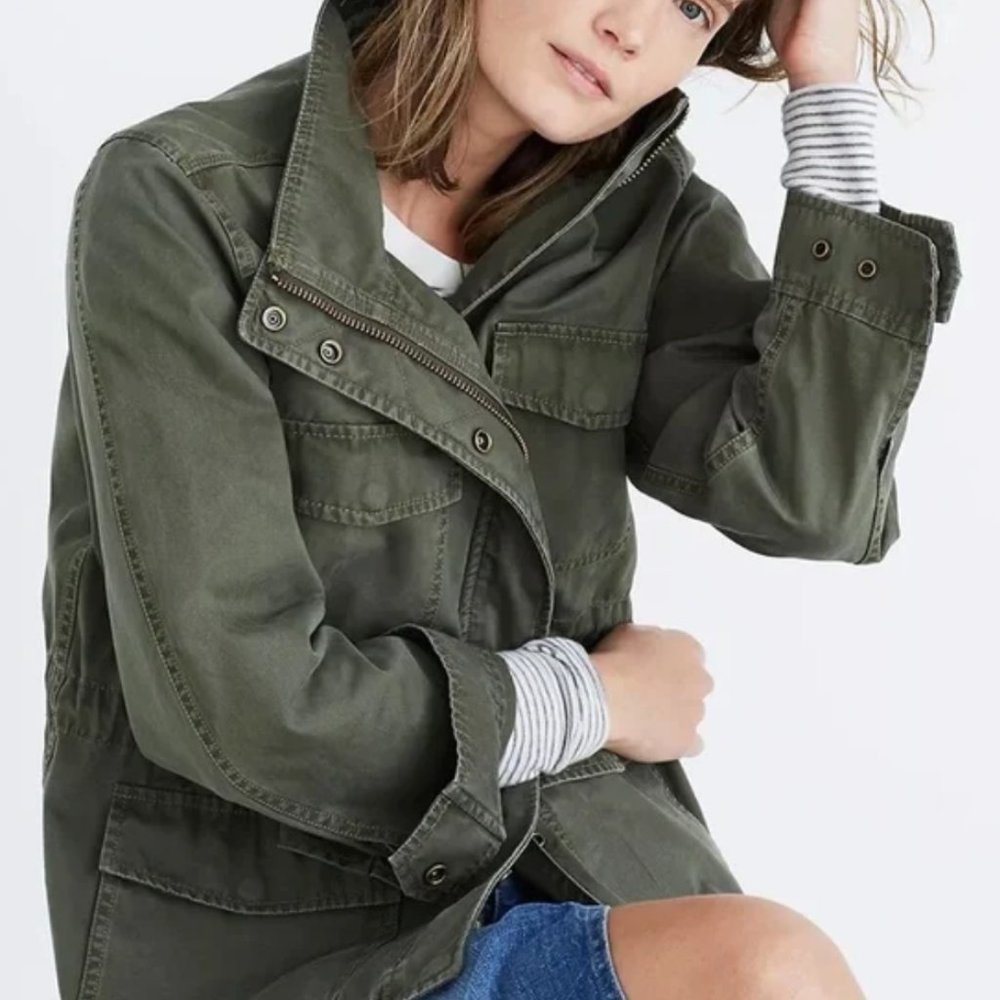 Madewell Surplus Jacket Army Green Medium